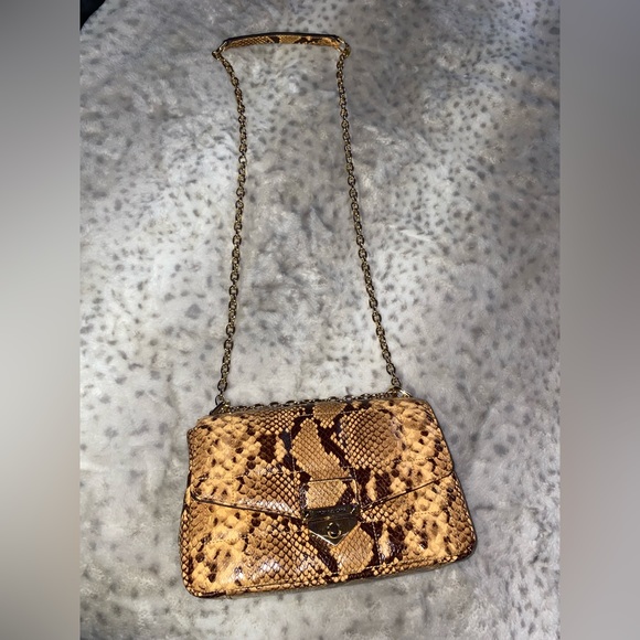 Michael Kors Soho Snakeskin Shoulder Bag - Picture 2 of 7